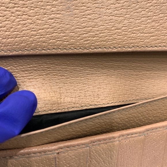 Gucci Brown Pink GG Canvas Long Wallet Sku#85601 (Gently used) - Picture 9 of 16